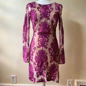 NWOT For Love and Lemons Lace Illusion Dress